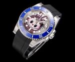 Clean Factory Rolex & Labubu Submariner 40mm 3135 Movement 904L Steel White Gold Oysterflex Strap Watch